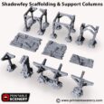 Printable Scenery - Scaffolding & Support Columns