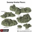 Printable Scenery - Swamp Grotto Floors