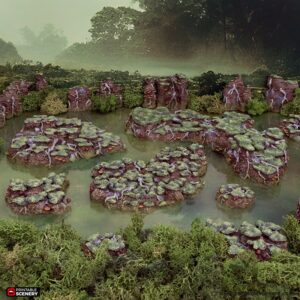 Printable Scenery - Swamp Grotto Floors