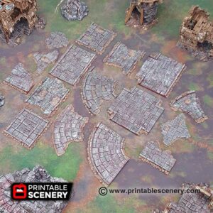 Printable Scenery - Roads Of Ruin