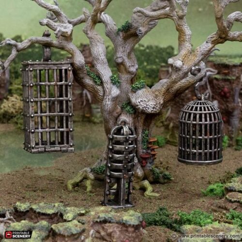 Printable Scenery - Hanging Cages