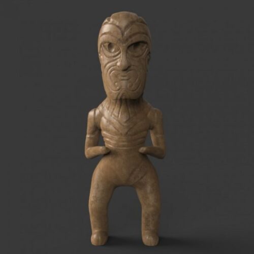 Printable Scenery - Maori Statue