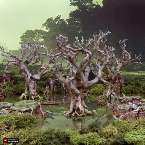 Printable Scenery - Wildwood Trees