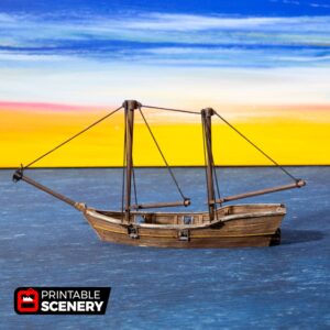 Printable Scenery - The Skiff