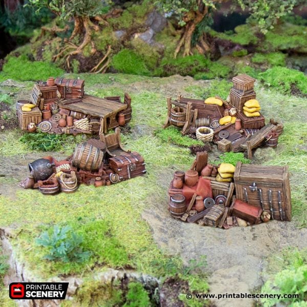 Middle Earth Medieval battlefield scenery by The Artificers Forge