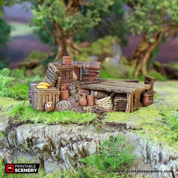 Middle Earth Medieval battlefield scenery by The Artificers Forge