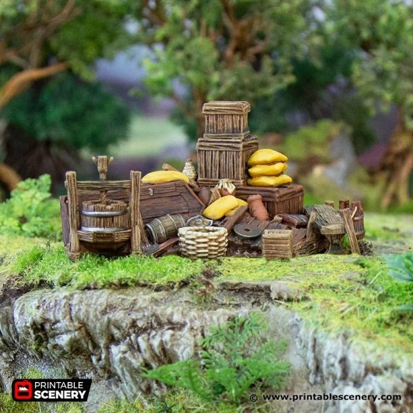 Middle Earth Medieval battlefield scenery by The Artificers Forge
