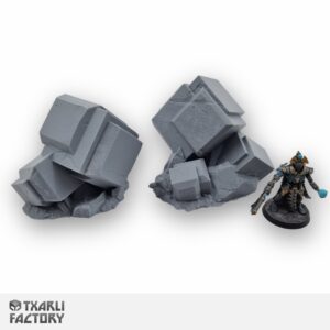 Sci-fi grimdark wargaming terrain – 28mm 3D printed battlefield scenery by The Artificers Forge