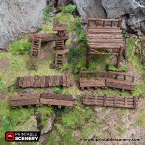 3D Printed Middle Earth Medieval Age Of Sigmar Frostgrave Mordheim Warhammer Pillage tabletop battlefield scenery by The Artificers Forge