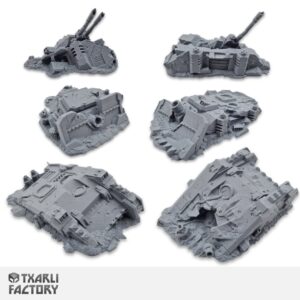 Sci-fi grimdark wargaming terrain – 28mm 3D printed battlefield scenery by The Artificers Forge