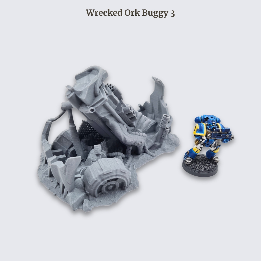 Sci-fi grimdark wargaming terrain – 28mm 3D printed battlefield scenery by The Artificers Forge