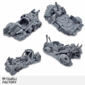 Sci-fi grimdark wargaming terrain – 28mm 3D printed battlefield scenery by The Artificers Forge