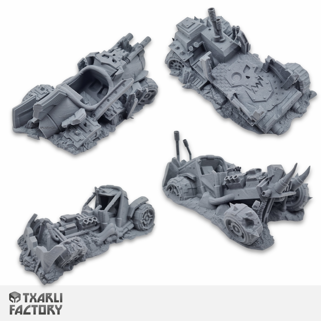 Sci-fi grimdark wargaming terrain – 28mm 3D printed battlefield scenery by The Artificers Forge