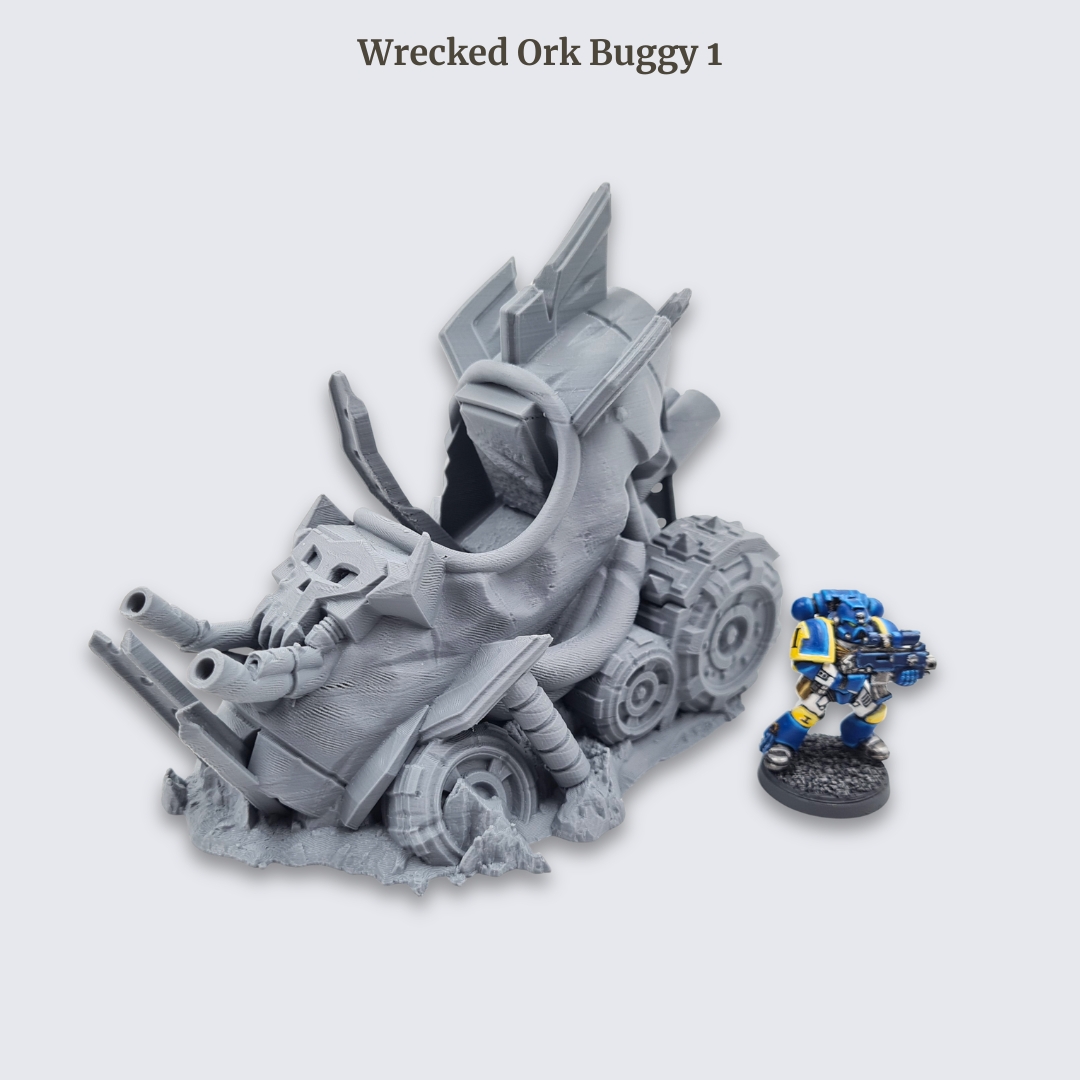 Sci-fi grimdark wargaming terrain – 28mm 3D printed battlefield scenery by The Artificers Forge