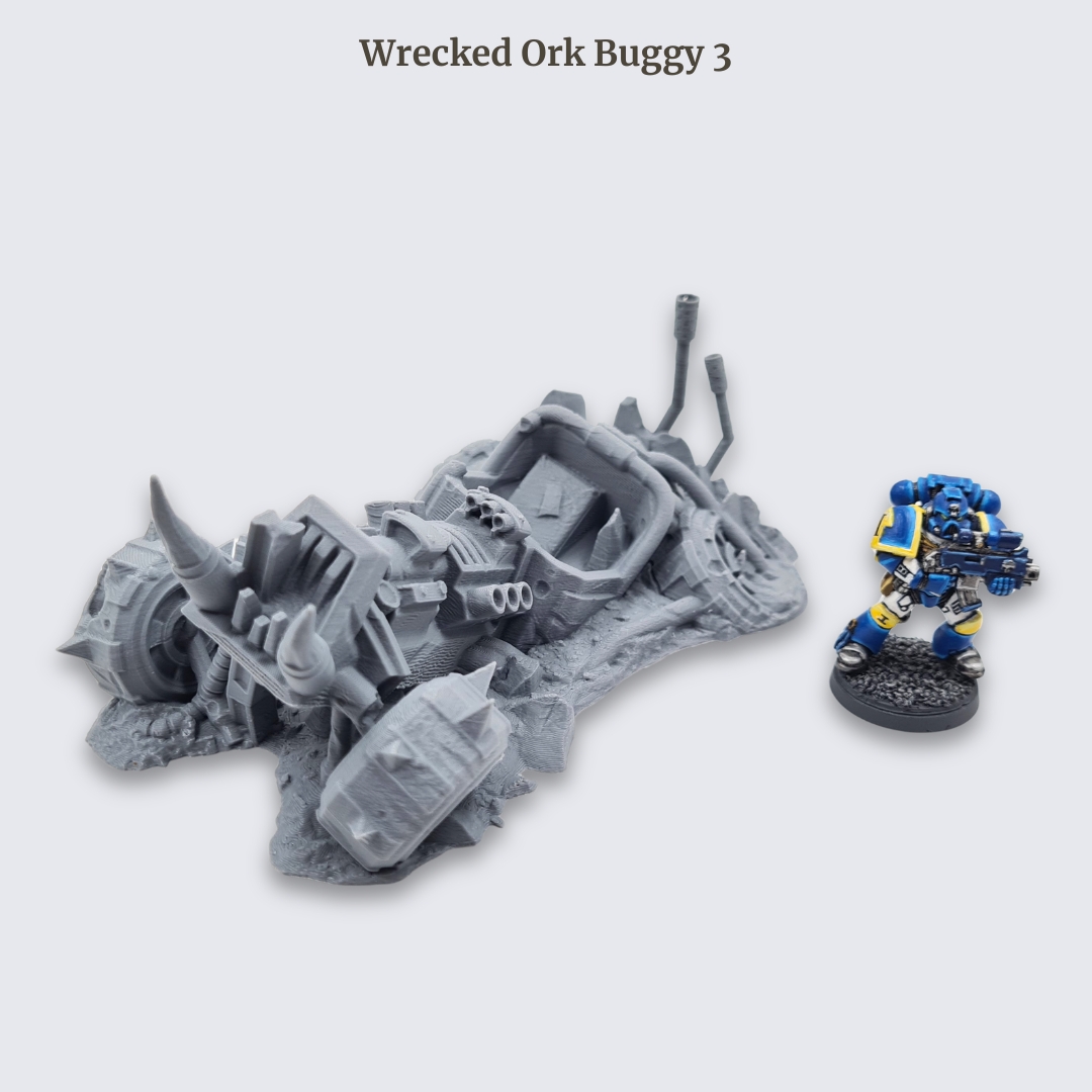 Sci-fi grimdark wargaming terrain – 28mm 3D printed battlefield scenery by The Artificers Forge