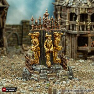 3D Printed Fantasy Terrain Age Of Sigmar DnD Frostgrave Mordheim Warhammer tabletop battlefield scenery by The Artificers Forge